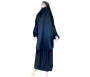 Jilbab réversible (satiné/normal) deux pièces (Cape + Jupe évasée) - Taille S/M - Coloris noire