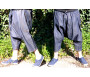 Pantalon sarouel jeans bleu marine Al-Haramayn Deluxe (Taille S) - Modèle Cordon et poche avec fermeture zip