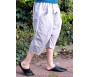 Pantalon sarouel / serwal confort en gabardine de coton pour homme - Taille M - Coloris gris