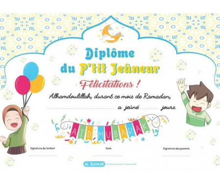 Diplôme du P'tit Jeûneur (Ramadan)