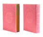 Coffret/Pack Cadeau Rose clair : Le Saint Coran Rainbow (français/arabe/phonétique), Tapis de prière et Diffuseur de parfum