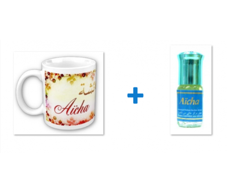 Pack Mug (tasse) + Parfum "Aicha"