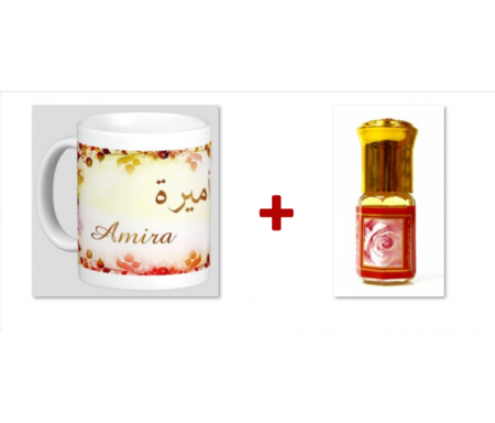 Pack Mug (tasse) + Parfum "Amira"