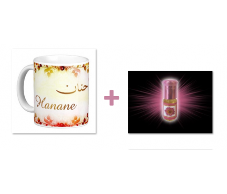 Pack Mug (tasse) + Parfum "Hanane"