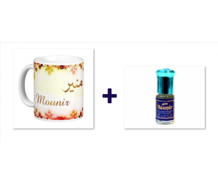 Pack Mug (tasse) + Parfum "Mounir"