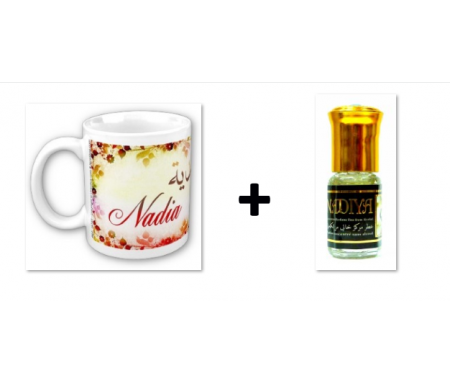 Pack Mug (tasse) + Parfum "Nadia"