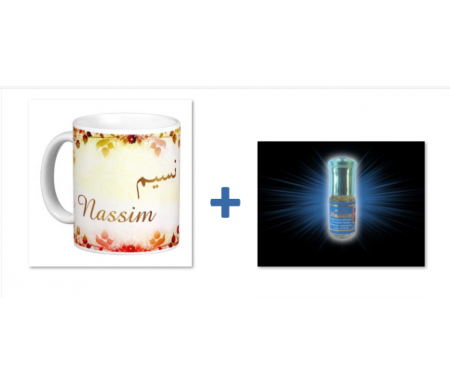 Pack Mug (tasse) + Parfum "Nassim"