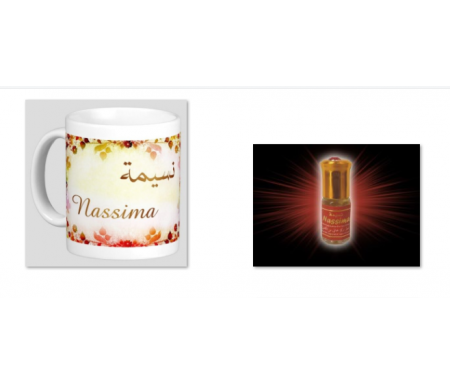 Pack Mug (tasse) + Parfum "Nassima"