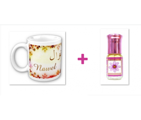 Pack Mug (tasse) + Parfum "Nawel"