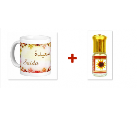 Pack Mug (tasse) + Parfum "Saida"