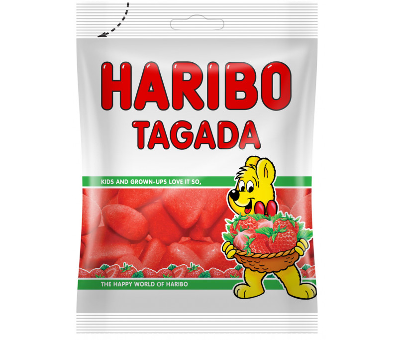 Fraise Tagada Haribo, confiserie Haribo, bonbon guimauve à la fraise