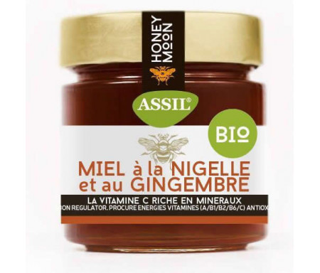 Miel à la nigelle & gingembre BIO 350g