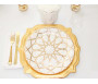 Lot de 8 grandes Assiettes à dîner Arabesque effet marbre