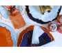 Lot de 16 grandes Serviettes de table gaufrées couleur Terre cuite