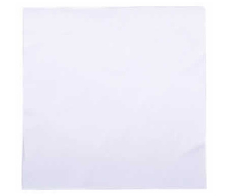 Lot de 16 grandes Serviettes de table gaufrées couleur Blanche