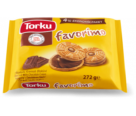 Biscuits à la Crème au Chocolat - Lots de 4 Paquets individuels 272gr (4 x 68gr) - TORKU