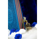 Coffret/Pack Cadeau Bleu : Le Saint Coran rainbow, Tapis de priére et un musc au choix