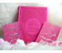 Pack Cadeau islamique rose fleuri pour femme musulmane : Le Saint Coran Rainbow - Chapitre Amma - La Citadelle du Musulman (cado islam)