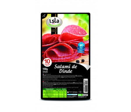 Salami de Dinde certifié AVS 150gr (10 tranches) - Isla Mondial