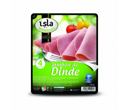 Jambon de Dinde cuit certifié AVS 160gr (4 tranches) - Isla Mondial