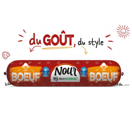 Saucisson Délice de Poulet NOUR Halal certifié AVS 450gr - Isla Mondial