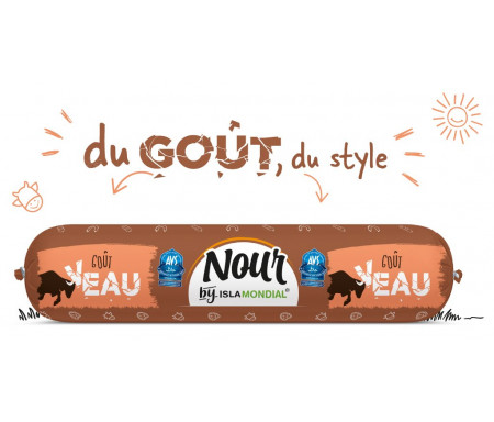 Saucisson Délice de Volaille / Bœuf NOUR Halal certifié AVS 450gr - Isla Mondial