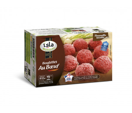 Boulettes Pur Bœuf Halal certifié AVS 810gr - Isla Mondial