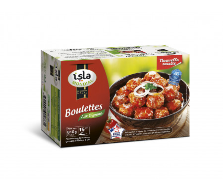 Boulettes de Bœuf aux Oignons Halal certifié AVS 810gr - Isla Mondial