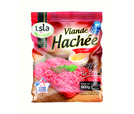 Viande Hachée Égrenée Pur bœuf Halal certifié AVS 800gr - Isla Mondial