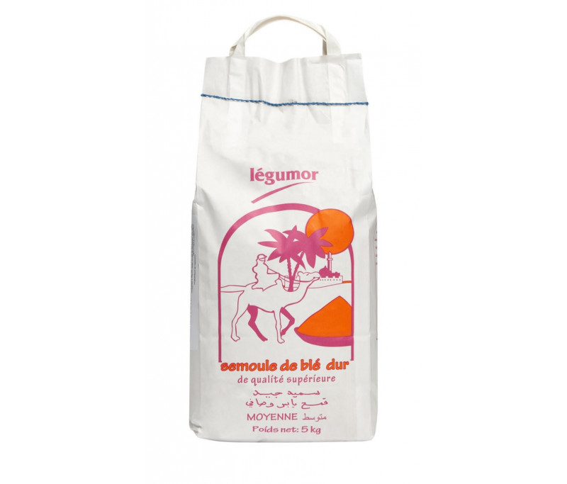 Semoule de Blé dur de Qualité supérieure - Moyen 5kg - LEGUMOR par chez  Legumor sur