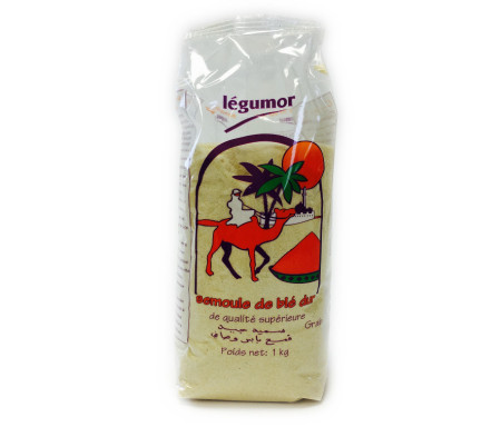 Semoule de Blé dur de Qualité supérieure - Moyen 1kg - LEGUMOR