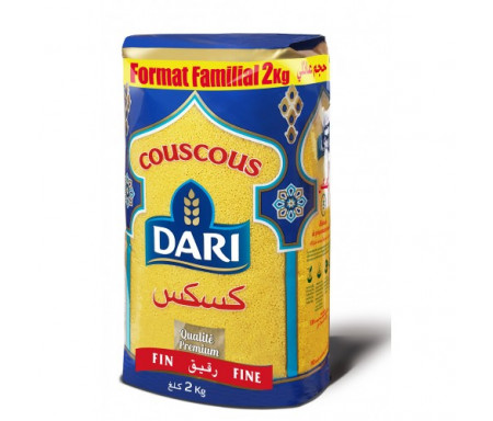 Couscous DARI de Qualité Premium - Format FAMILIAL - Fin 2kg
