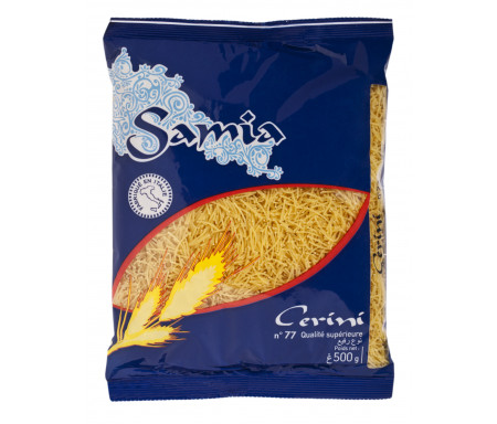 Pâtes CERINI Blé dur de Qualité supérieure 500gr - SAMIA