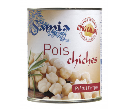 Pois chiches en conserve Gros calibre 800gr - SAMIA