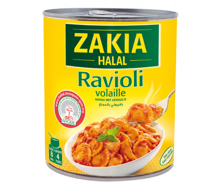 Plat cuisiné Ravioli à la Volaille Halal 800gr - ZAKIA