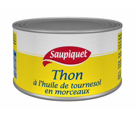 Thon Entier à l'Huile végétale en conserve SAUPIQUET - 400gr