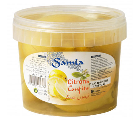 Citrons confits en pot 820gr - SAMIA