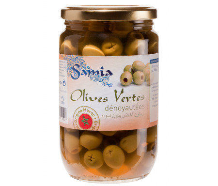 Olives Vertes dénoyautées 695gr / 72cl - SAMIA