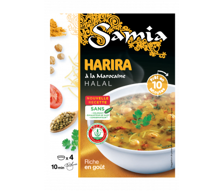 Soupe Harira Halal à la Marocaine pour 4 personnes - SAMIA