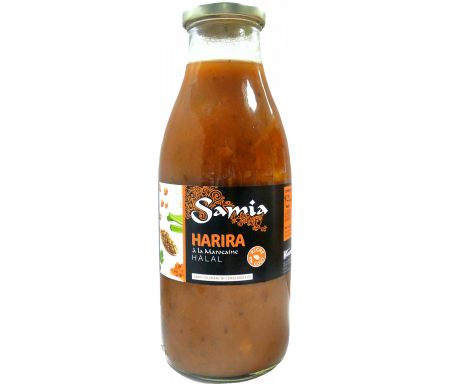 Harira liquide en brique Halal à l'Algérienne pour 4 personnes 970gr - SAMIA