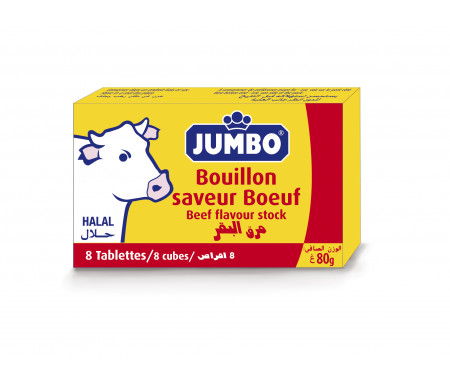 Bouillons Halal Jumbo Bleu au Bœuf 8 cubes (80gr)