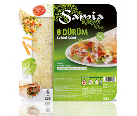 Dürüm / Tortillas Grande galettes 8 x 30cm / 800gr - SAMIA