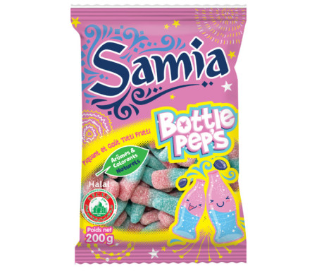 Bonbons Halal Pink Bottles 200gr - SAMIA