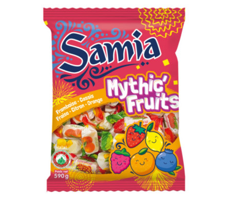 Bonbons Halal tendres Fruits assortiment de 590gr - SAMIA