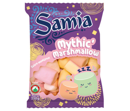 Bonbons Halal Marshmallow tendres 250gr - SAMIA