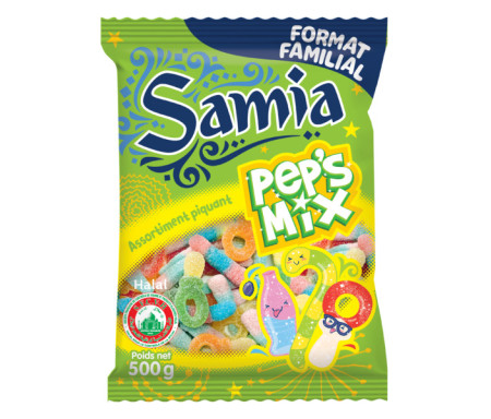 Bonbons Halal acidulés Assortiment 500gr - SAMIA
