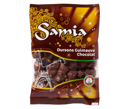 Bonbons Halal Oursons moelleux au Chocolat 180gr - SAMIA