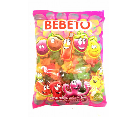 Bonbons Halal Oursons (Bears) au vrai jus de fruit 1kg (Format Familial) - Bebeto