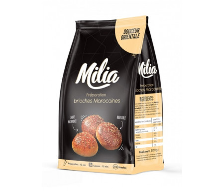 Préparation à mixer pour Brioches Marocaines 500gr - MILIA