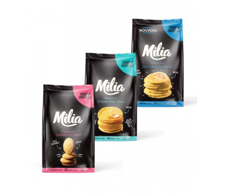 Pack Douceurs Préparation pour Pancakes, Crêpes & Sablés - MILIA